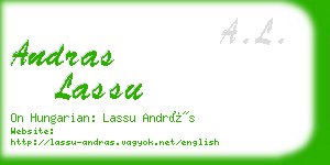 andras lassu business card